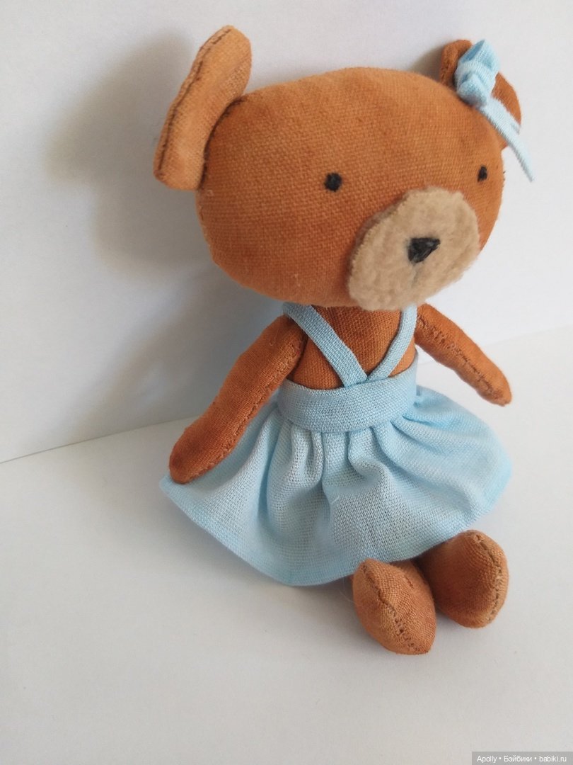 Маленькая медведица — Текстильные игрушки и примитивы: кофейные