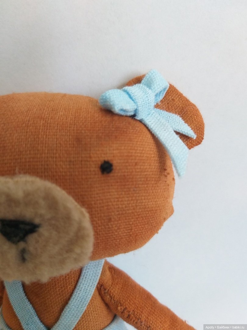 Маленькая медведица — Текстильные игрушки и примитивы: кофейные (фото 5)