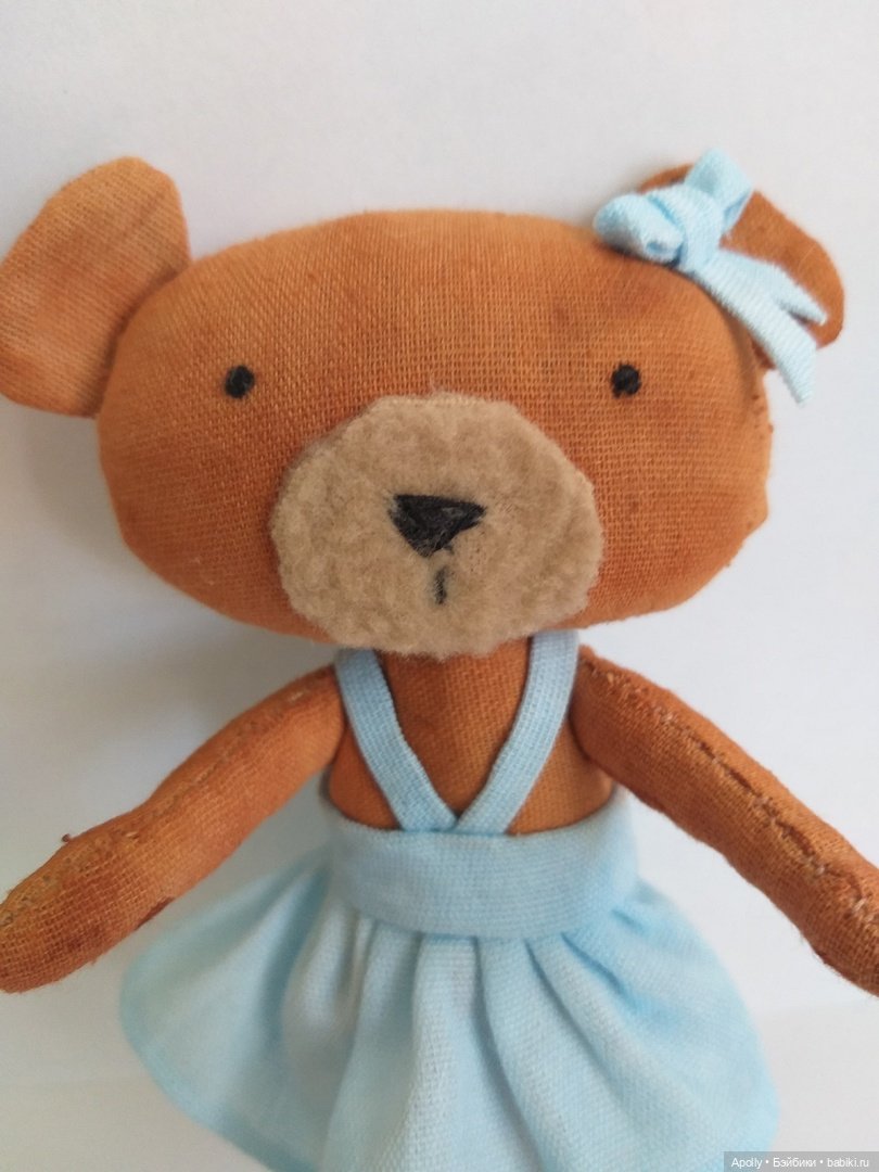 Маленькая медведица — Текстильные игрушки и примитивы: кофейные (фото 8)