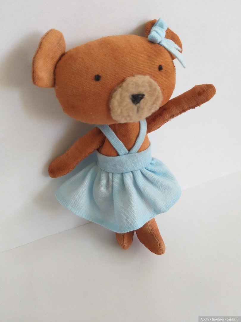 Маленькая медведица — Текстильные игрушки и примитивы: кофейные (фото 2)
