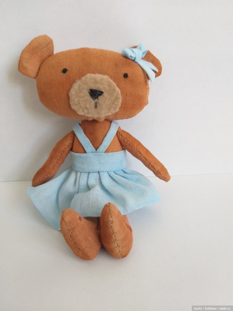 Маленькая медведица — Текстильные игрушки и примитивы: кофейные (фото 10)
