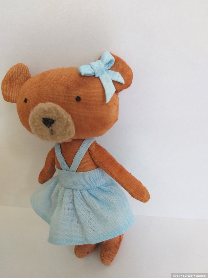 Маленькая медведица — Текстильные игрушки и примитивы: кофейные (фото 4)