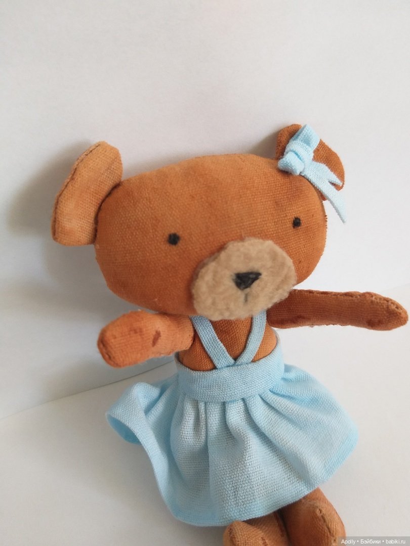 Маленькая медведица — Текстильные игрушки и примитивы: кофейные