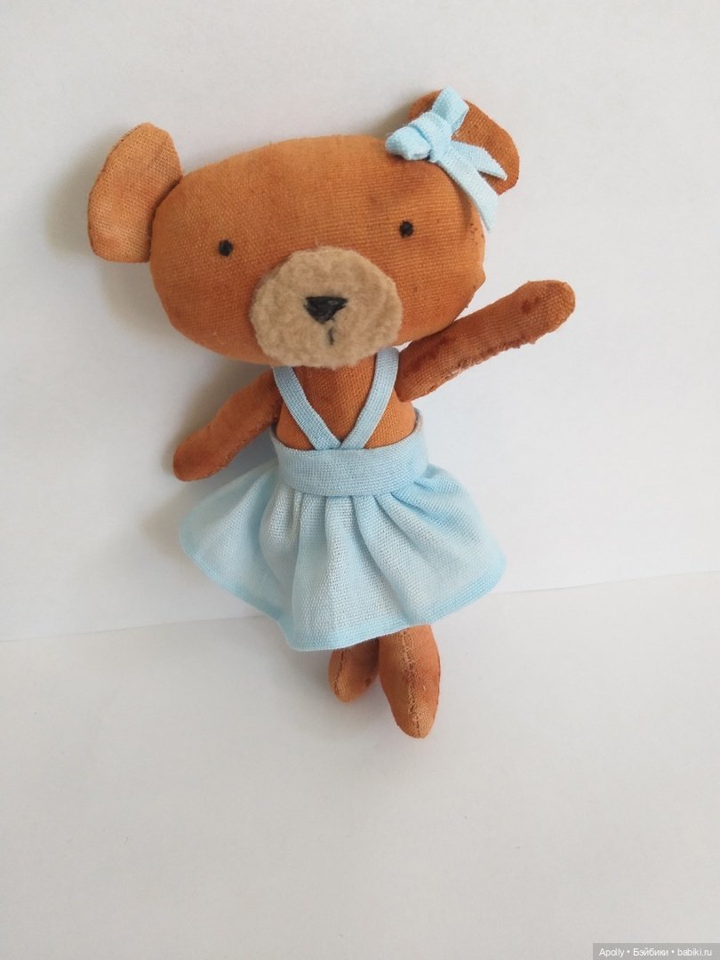 Маленькая медведица — Текстильные игрушки и примитивы: кофейные