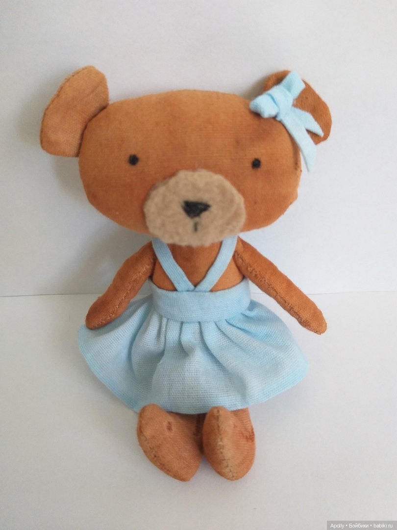 Маленькая медведица — Текстильные игрушки и примитивы: кофейные (фото 9)