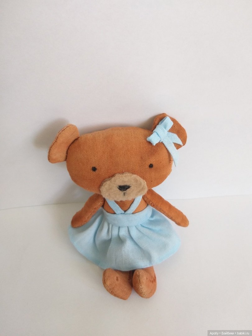 Маленькая медведица — Текстильные игрушки и примитивы: кофейные