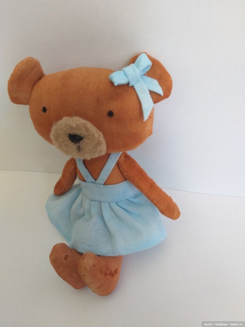 Маленькая медведица — Текстильные игрушки и примитивы: кофейные (фото 7)
