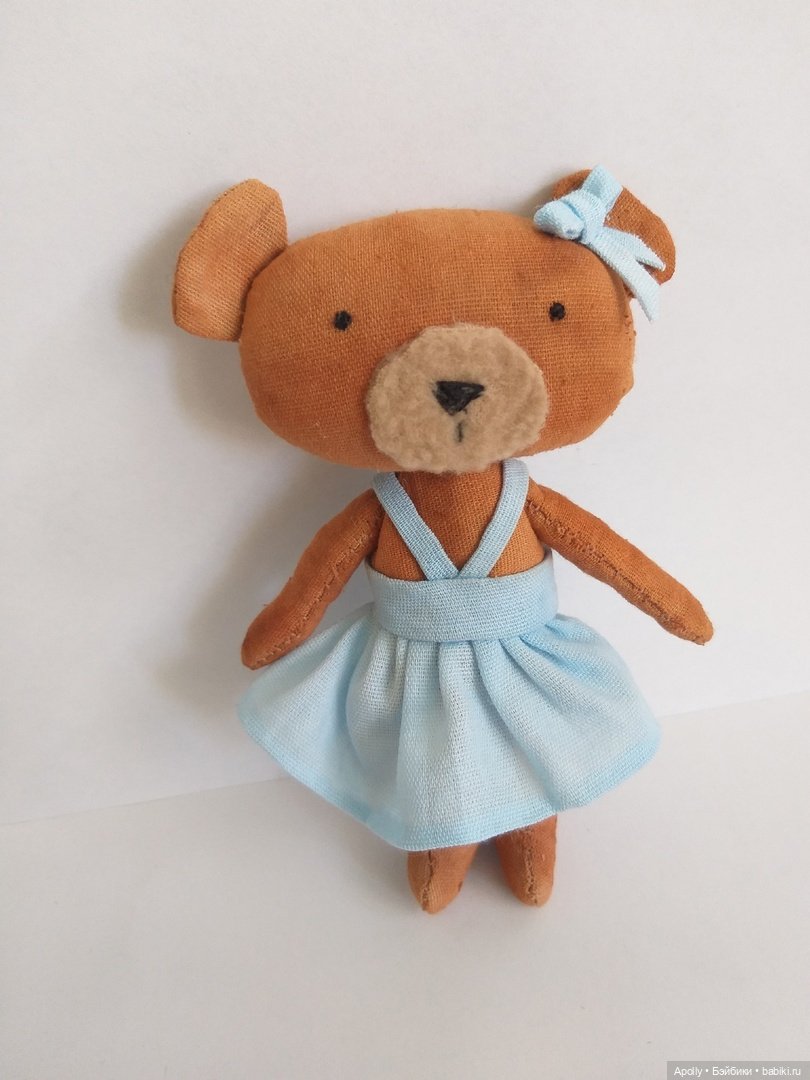 Маленькая медведица — Текстильные игрушки и примитивы: кофейные (фото 3)