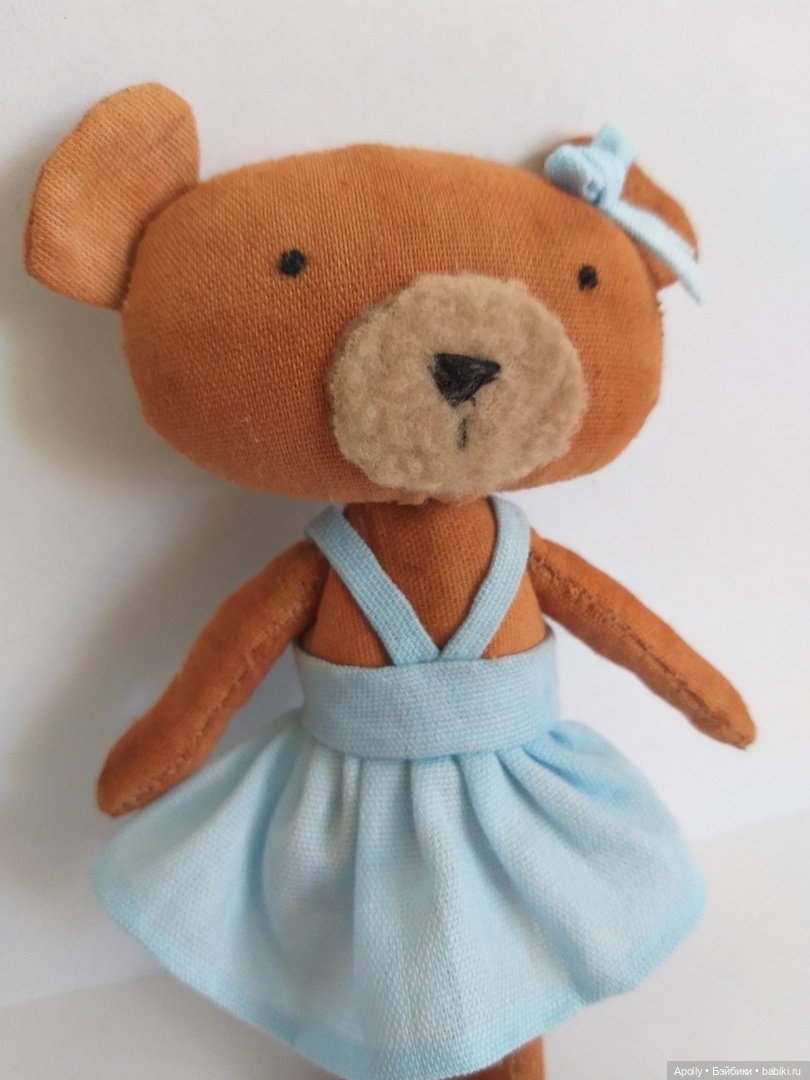 Маленькая медведица — Текстильные игрушки и примитивы: кофейные