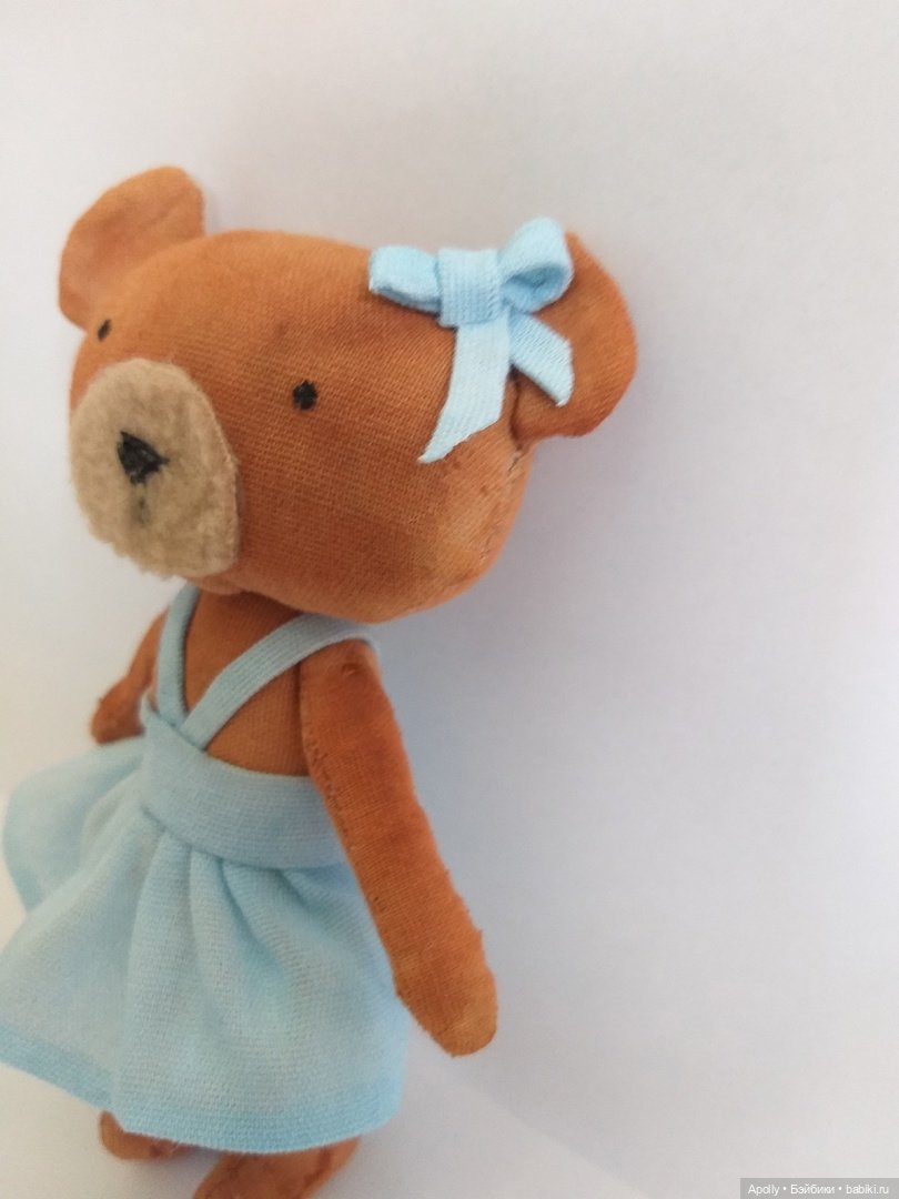 Маленькая медведица — Текстильные игрушки и примитивы: кофейные (фото 6)