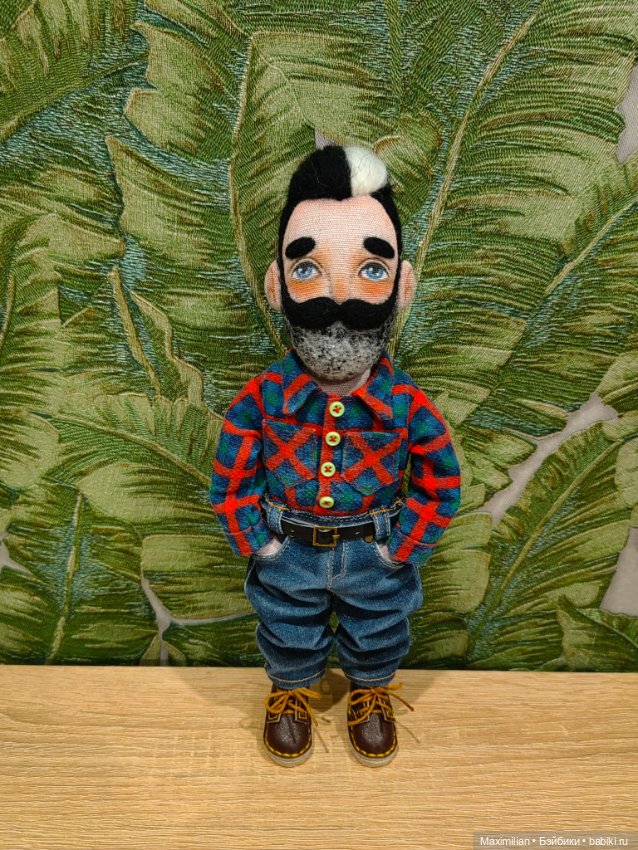 Грэг-лесоруб — Авторские текстильные куклы: Вальдорфские (фото 7)