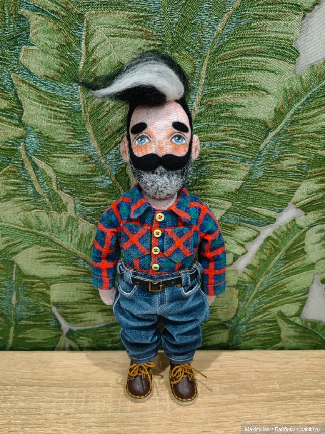 Грэг-лесоруб — Авторские текстильные куклы: Вальдорфские (фото 8)