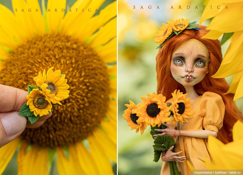 Цветочные украшения — Авторские украшения и аксессуары для кукол: фото (фото 7)