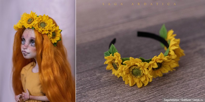 Цветочные украшения — Авторские украшения и аксессуары для кукол: фото (фото 8)