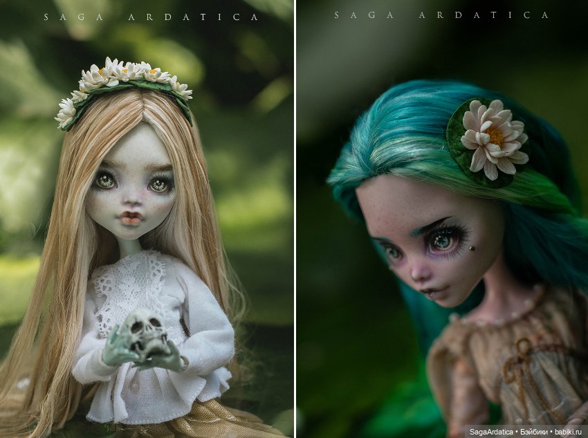 Цветочные украшения — Авторские украшения и аксессуары для кукол: фото (фото 6)