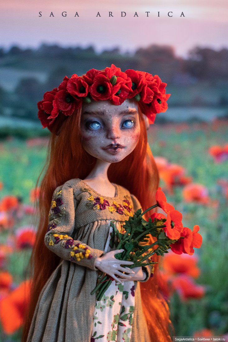 Цветочные украшения — Авторские украшения и аксессуары для кукол: фото (фото 4)