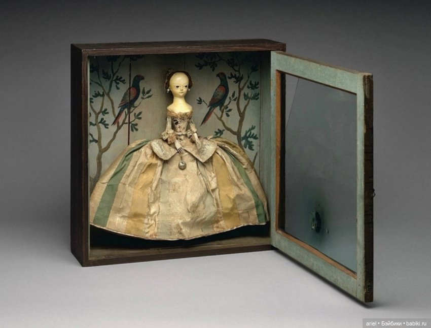 Британская модная кукла в американской коробке, 1748 год