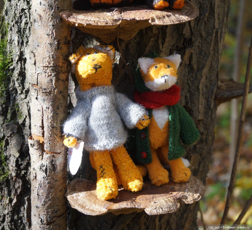 Лисья компания — Текстильные игрушки и примитивы: кофейные (фото 9)