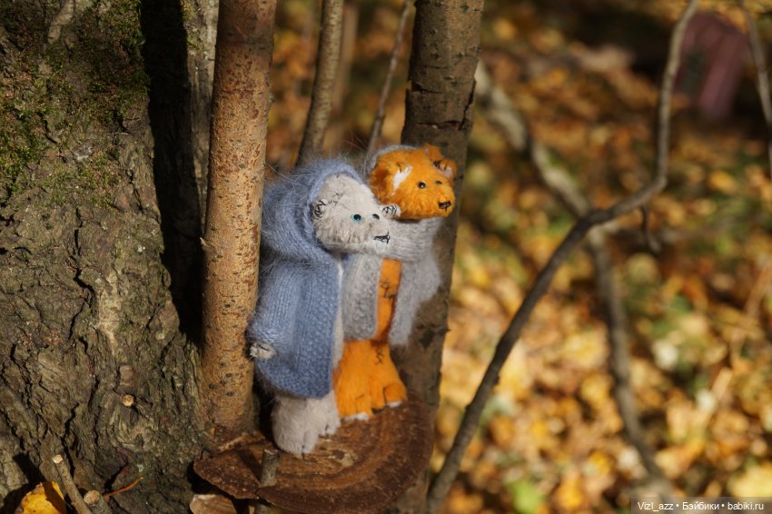 Лисья компания — Текстильные игрушки и примитивы: кофейные (фото 3)