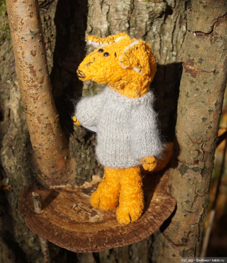 Лисья компания — Текстильные игрушки и примитивы: кофейные (фото 10)