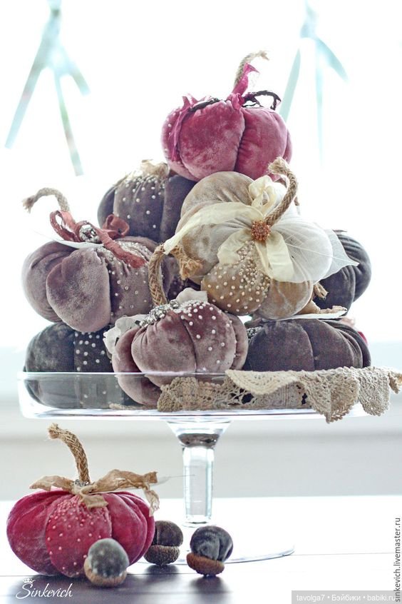 Бархатные тыквы для осенних праздников