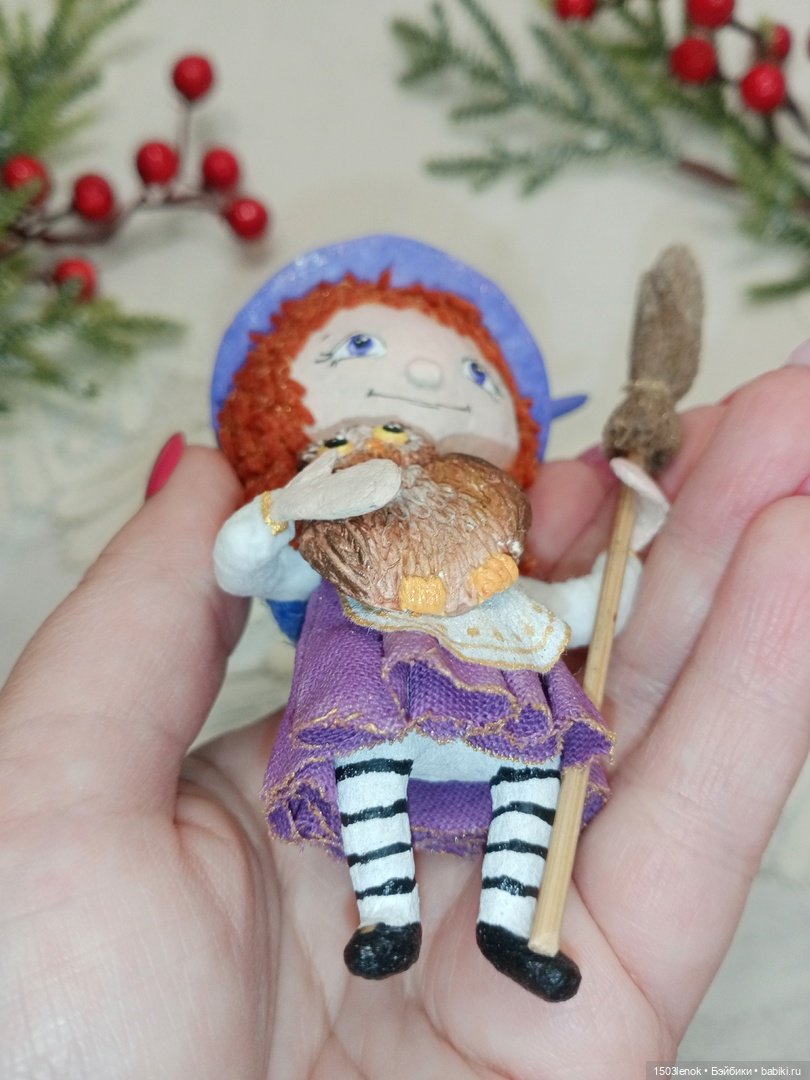 Маленькая ведьмочка — Лепка авторских игрушек и папье (фото 9)