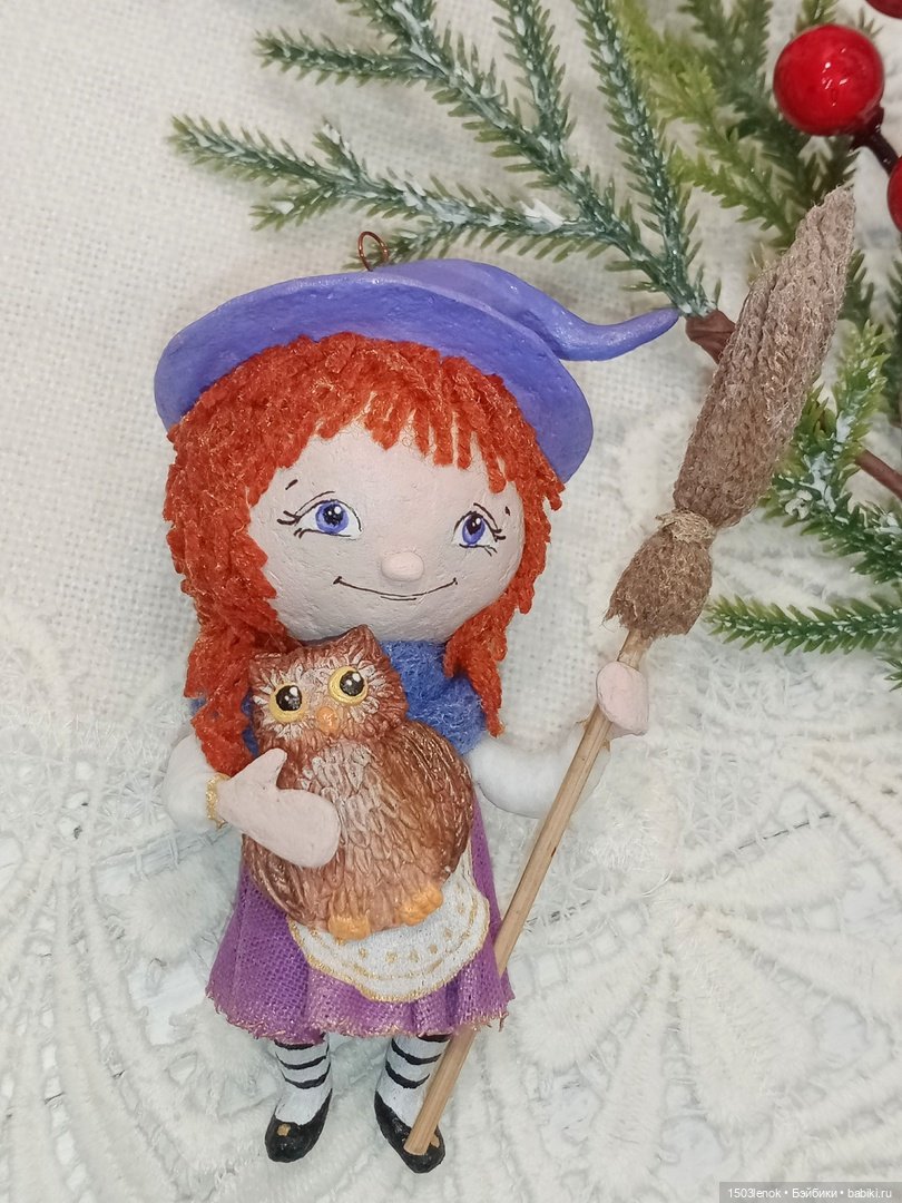 Маленькая ведьмочка — Лепка авторских игрушек и папье (фото 2)