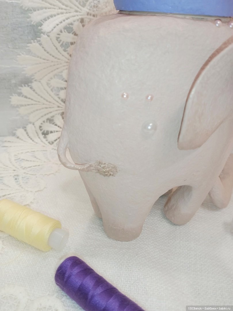 Слоник — Лепка авторских игрушек и папье (фото 7)