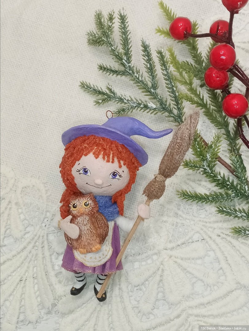 Маленькая ведьмочка — Лепка авторских игрушек и папье