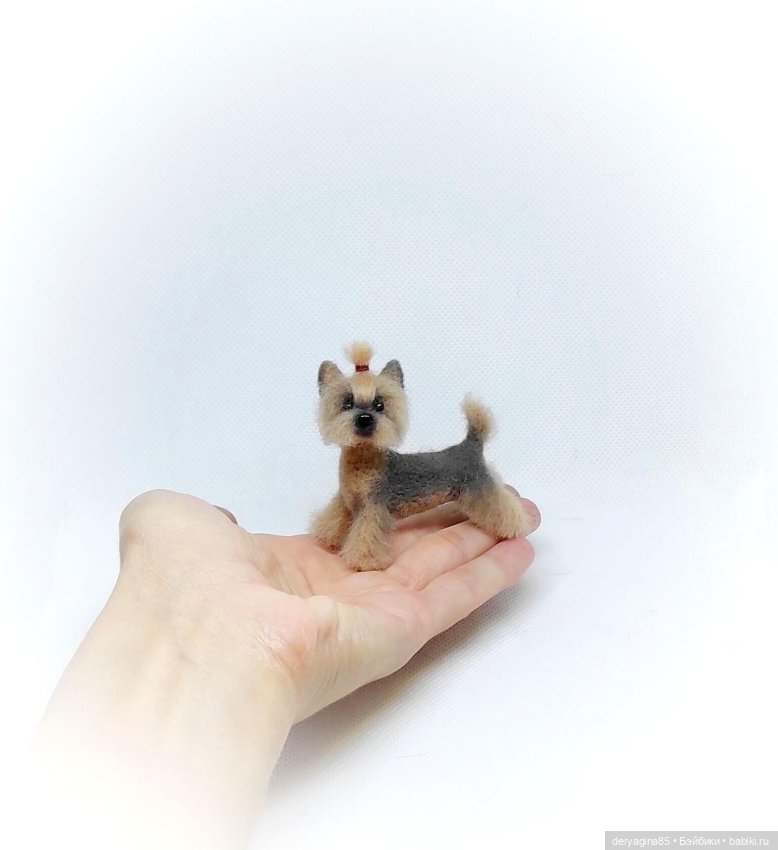 Йоркширский терьер — Валяные игрушки из шерсти: сухое валяние (фото 3)