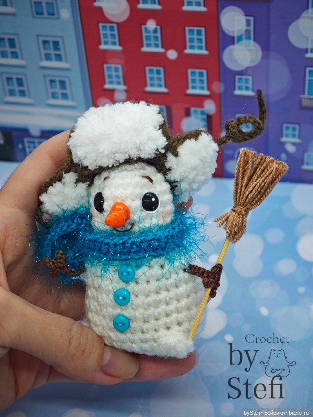 Снеговичок в шапке-ушанке (фото 5)