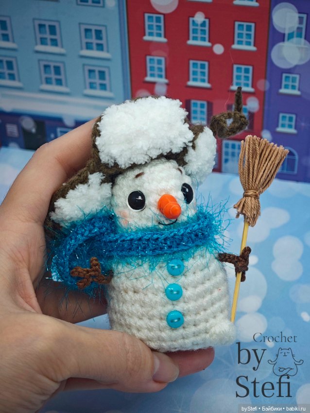 Снеговичок в шапке-ушанке (фото 8)