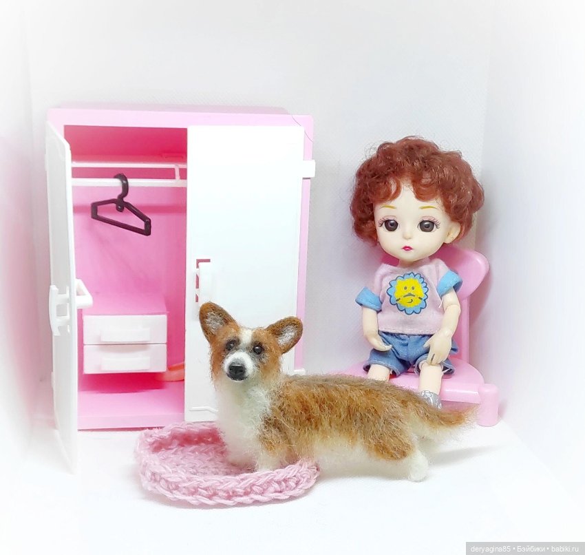 Вельш-корги-пемброк — Валяные игрушки из шерсти: сухое валяние