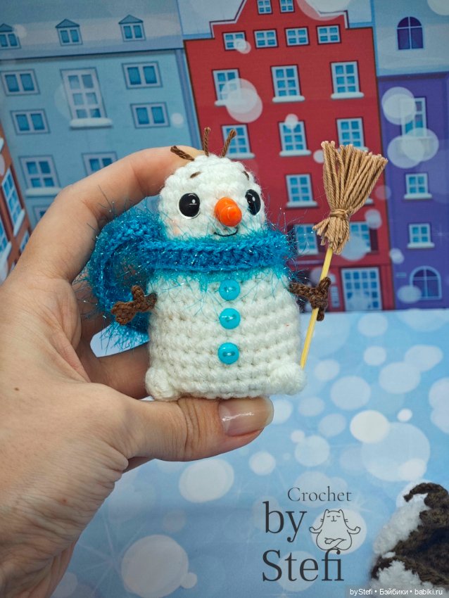 Снеговичок в шапке-ушанке (фото 10)