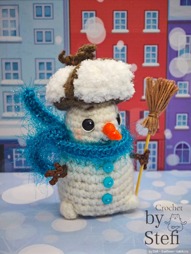 Снеговичок в шапке-ушанке (фото 3)