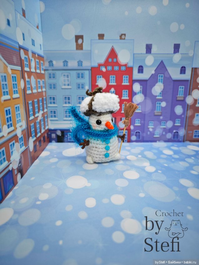 Снеговичок в шапке-ушанке (фото 4)