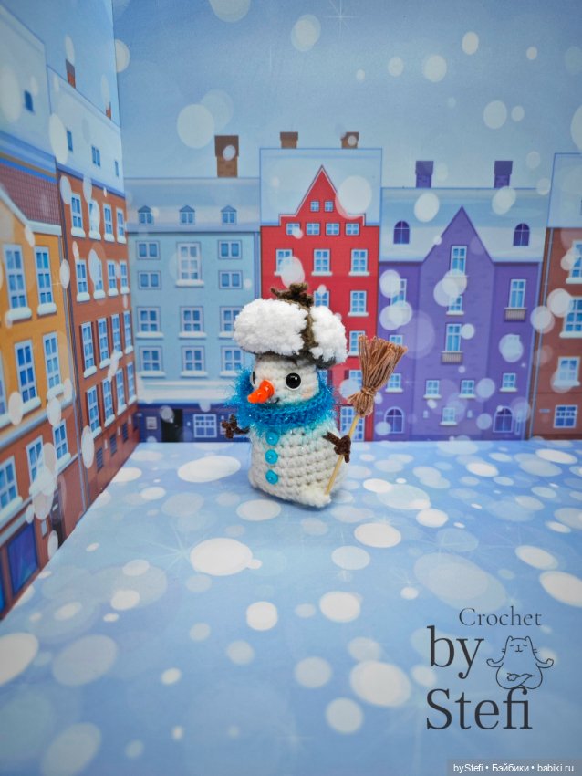 Снеговичок в шапке-ушанке (фото 2)