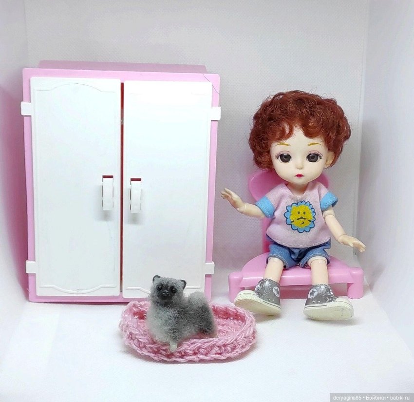 Микро шпиц — Валяные игрушки из шерсти: сухое валяние (фото 4)