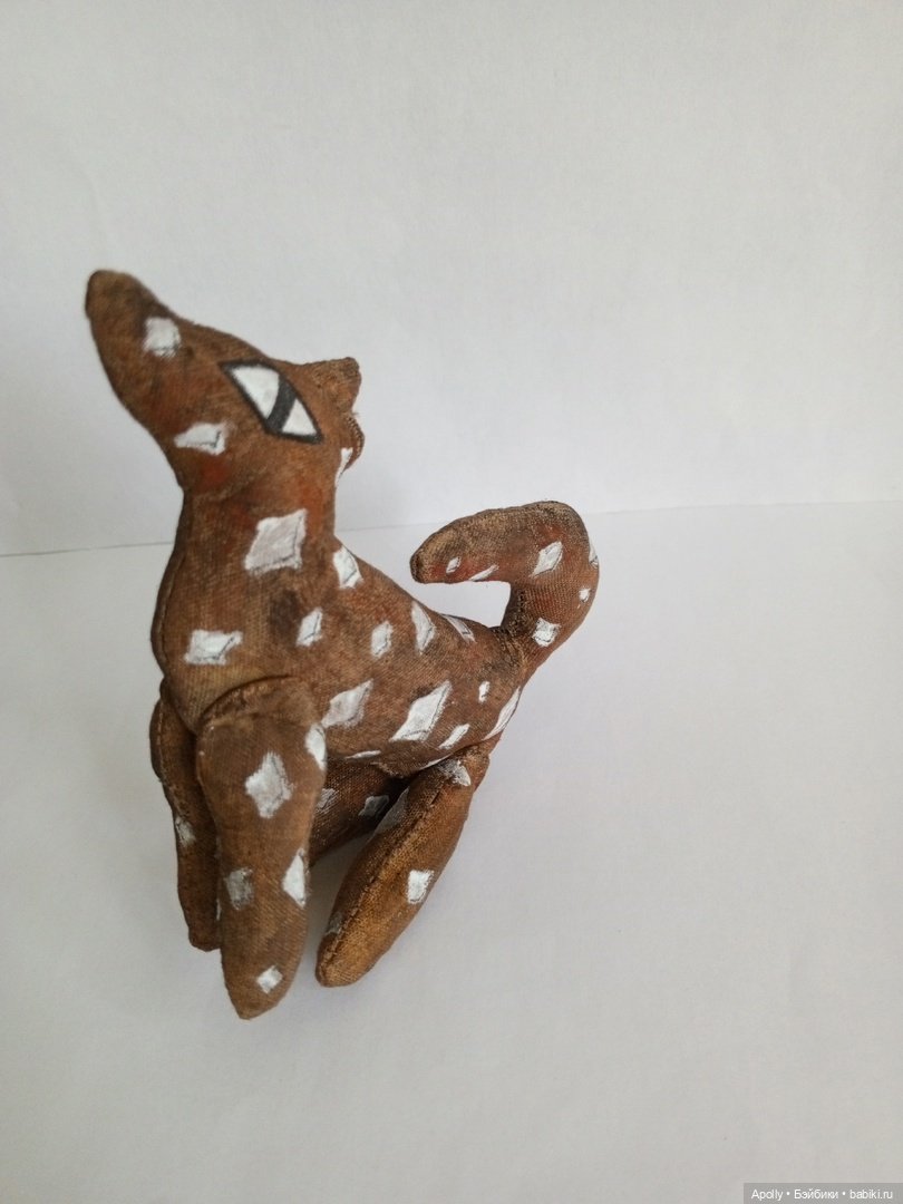 Звёздный волк — Текстильные игрушки и примитивы: кофейные