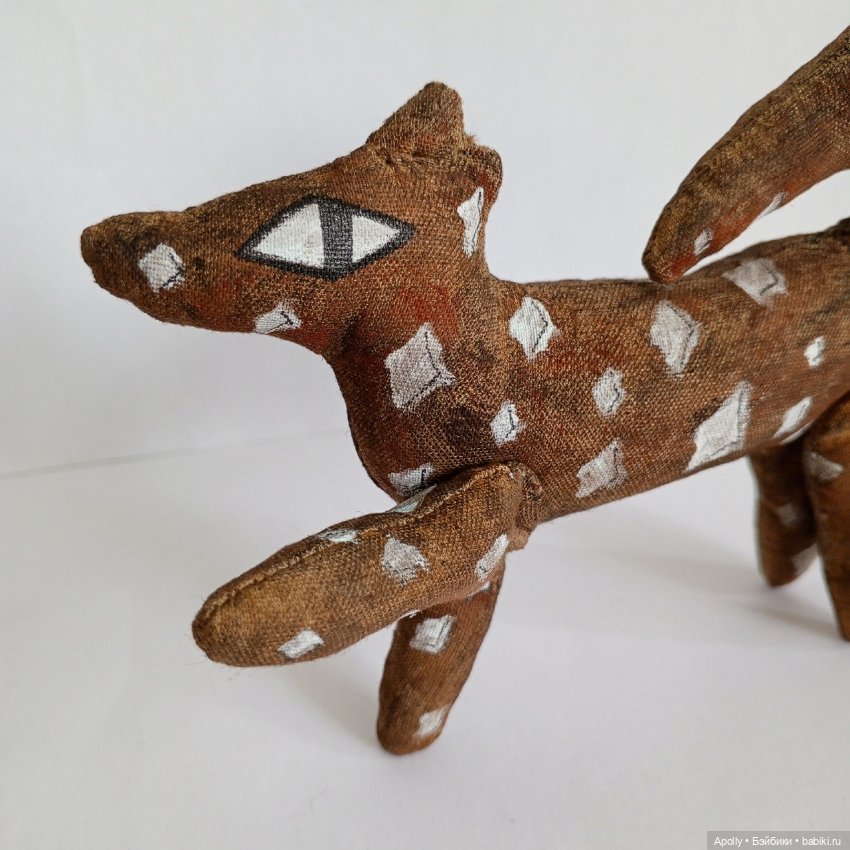 Звёздный волк — Текстильные игрушки и примитивы: кофейные (фото 8)