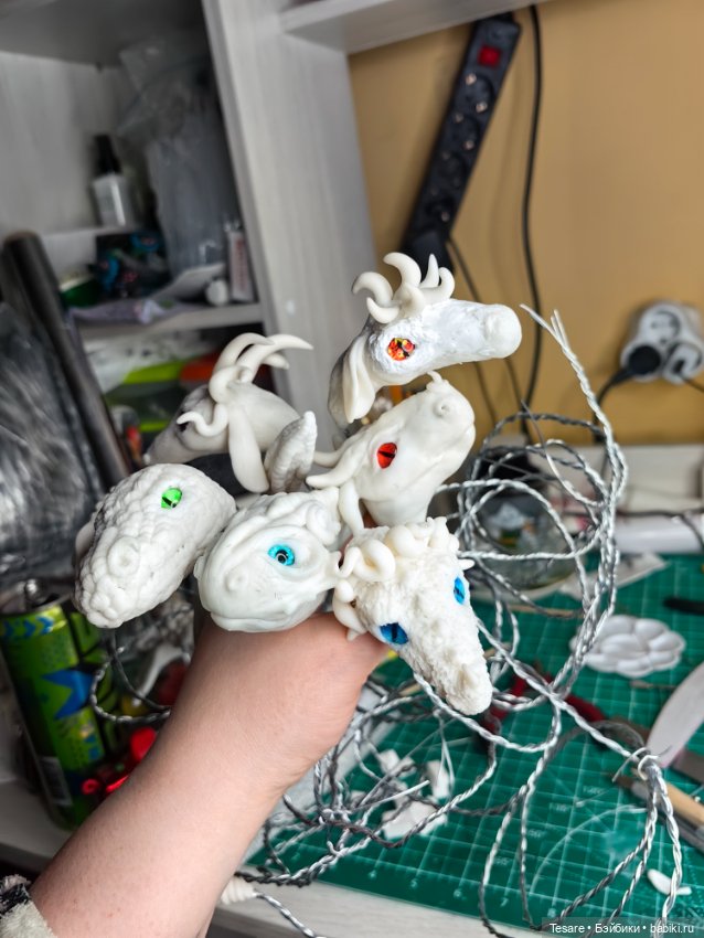 Букет или гидра — Лепка авторских игрушек и папье