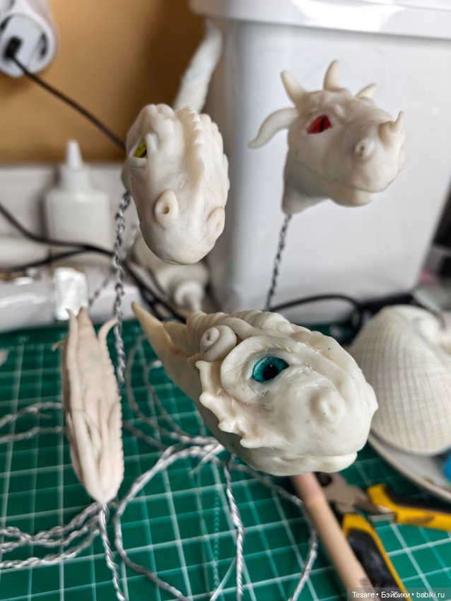 Букет или гидра — Лепка авторских игрушек и папье (фото 6)