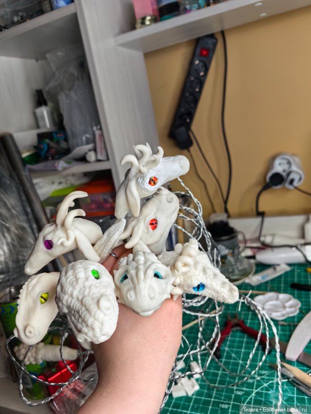 Букет или гидра — Лепка авторских игрушек и папье