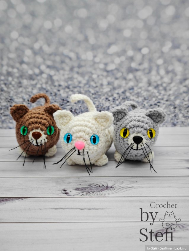 Стадо котиков — Вязаные игрушки и амигуруми: крючком