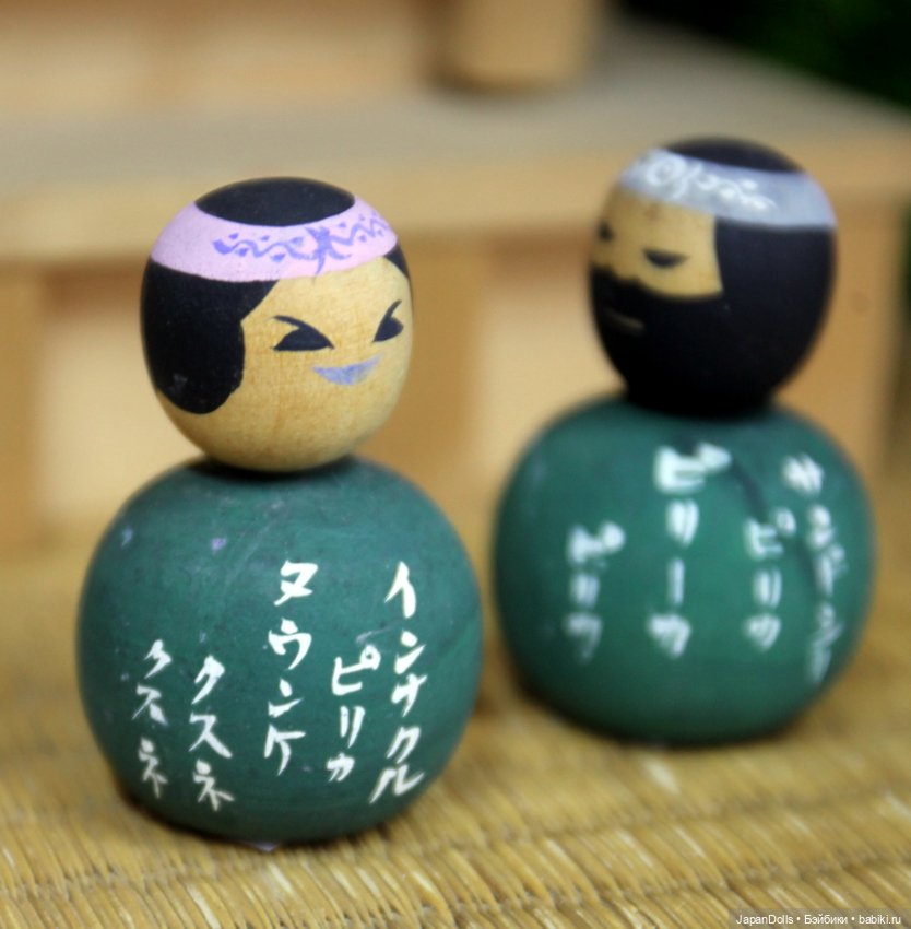 Кокэси айны на выставке "Япония. Куклы, сказки и легенды" (фото 3)