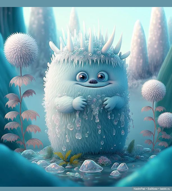Снежные монстры для настроения от нейросети (фото 10)