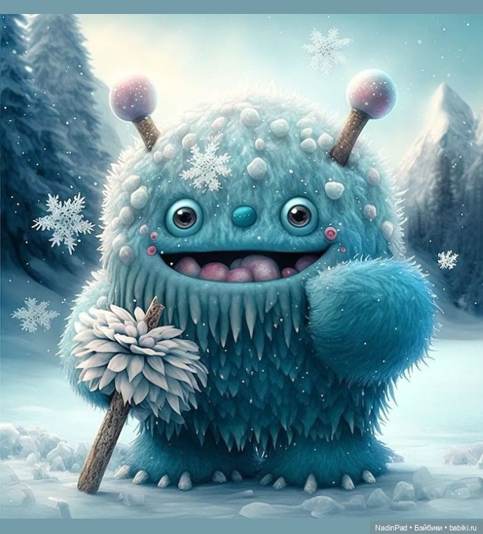 Снежные монстры для настроения от нейросети (фото 5)
