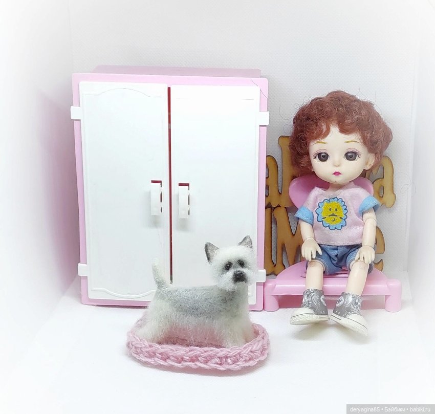 Вест-хайленд-уайт-терьер — Валяные игрушки из шерсти: сухое валяние (фото 8)