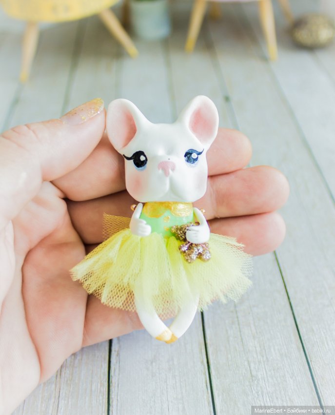 Бульдожка — Лепка авторских игрушек и папье (фото 9)