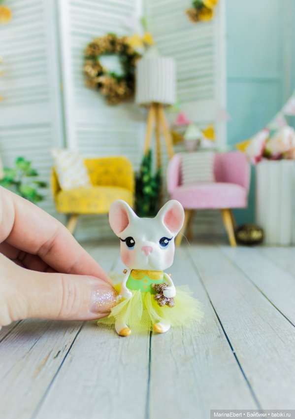 Бульдожка — Лепка авторских игрушек и папье (фото 5)